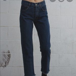 BRANDY MELVILLE MILLIE DARK WASH JEANS
